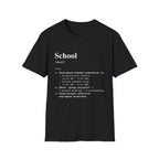 School Definition T-Shirt (V1) - Black / S - T-Shirt