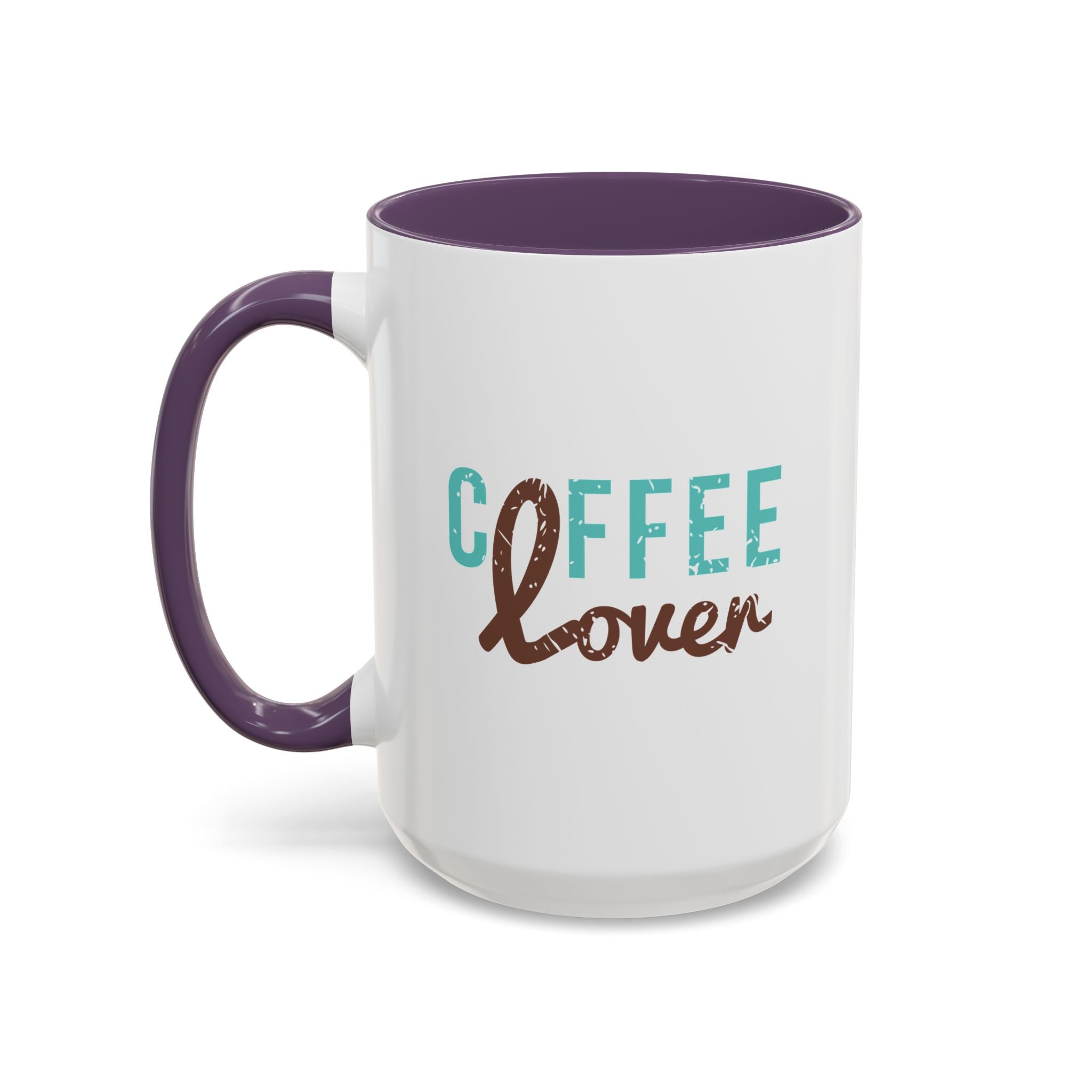 Coffee Lover Accent Mug - 15oz / Purple
