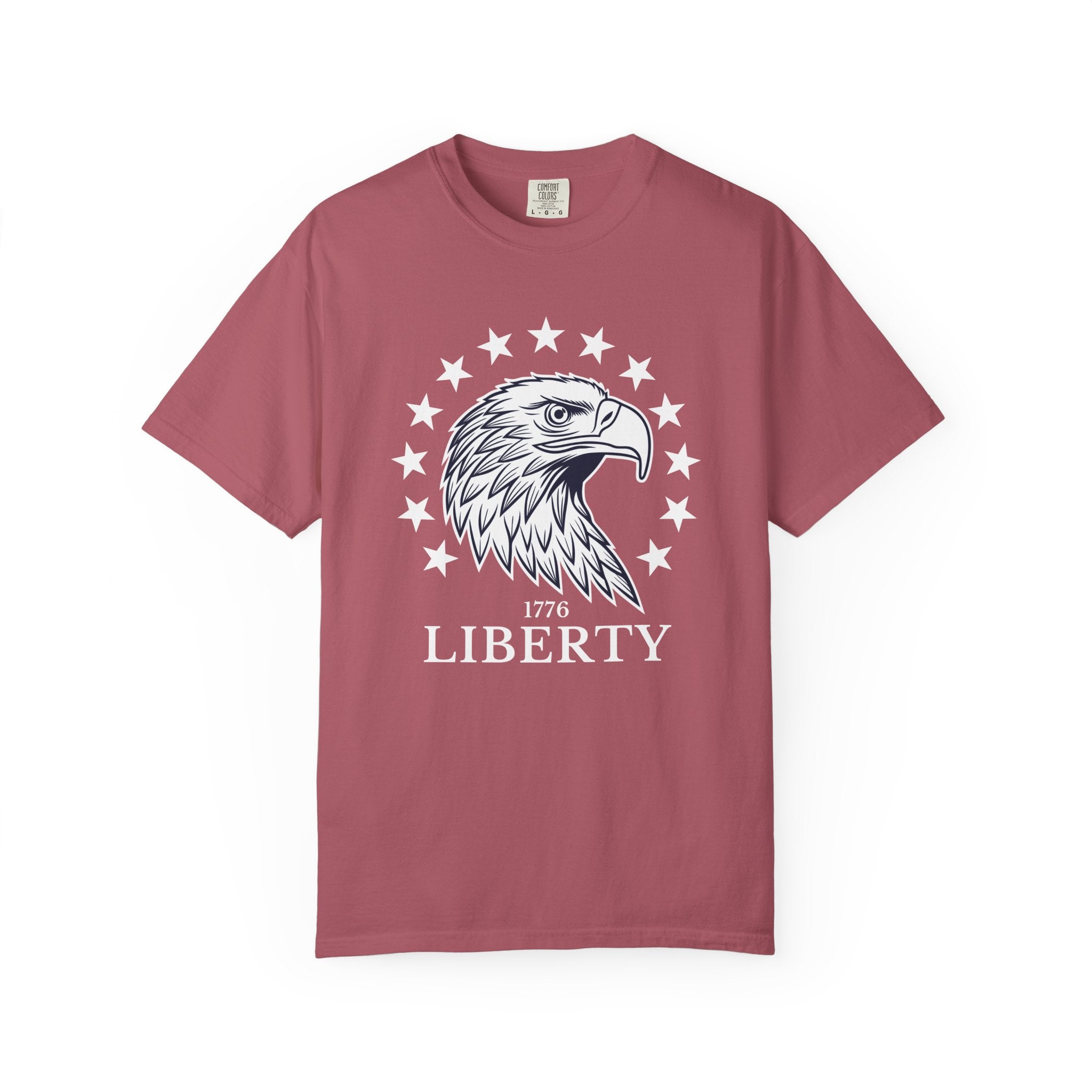 Liberty Graphic Eagle T-Shirt - Crimson / S