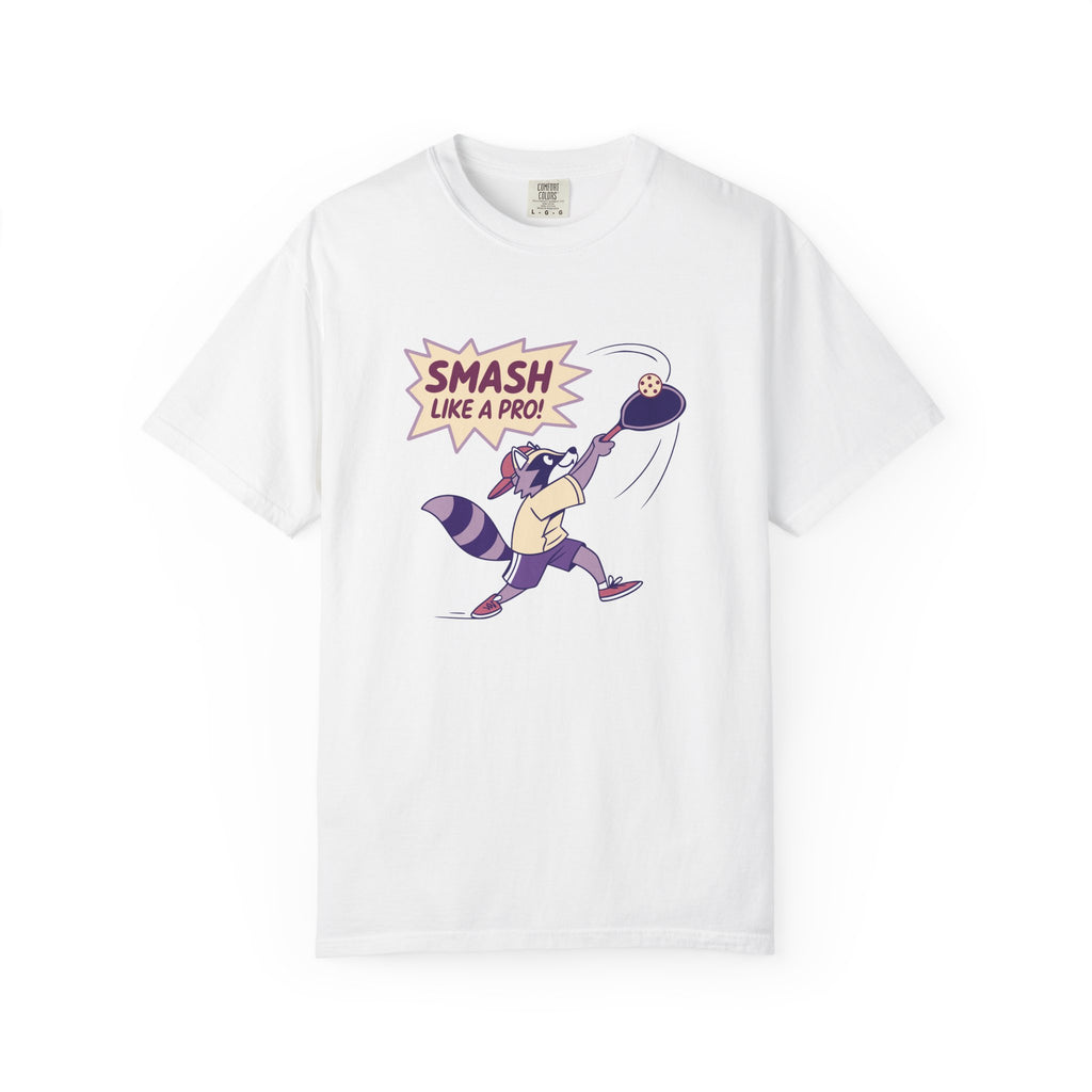’Smash Like A Pro’ Pickleball T-Shirt | Retro Sports Quote Tee for Men & Women - White / S