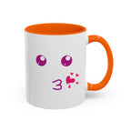 Cute Kiss Smiley Face Mug | XOXO Coffee Cup