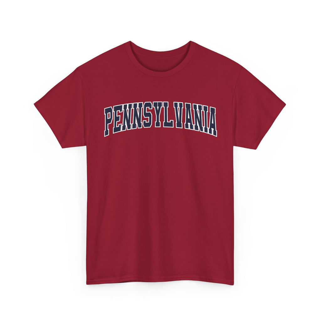 Pennsylvania Vintage Varsity Unisex T-shirt - Cardinal Red / S - T-Shirt