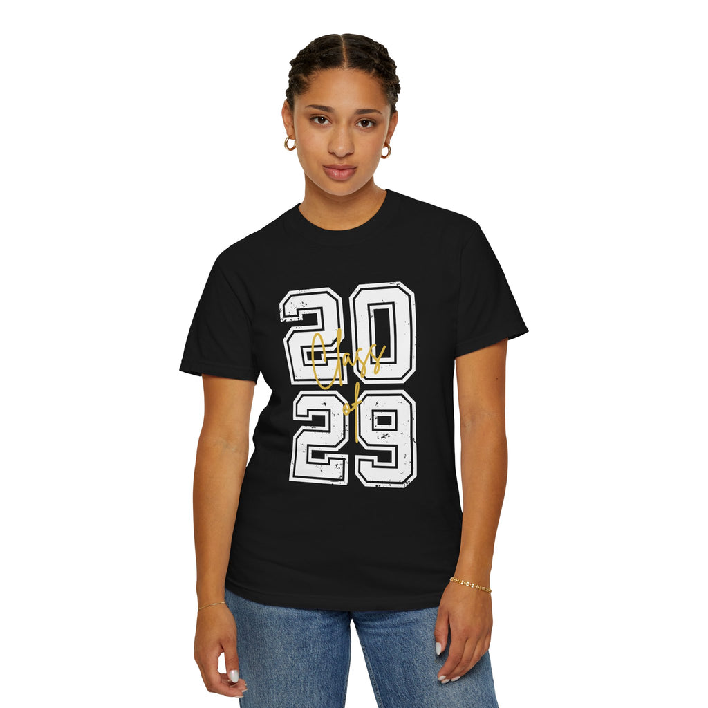 Class of 2029 Vintage Unisex T-Shirt Trendy Graphic Tee for Celebrations Comfortable Everyday Wear Unique Gift Idea
