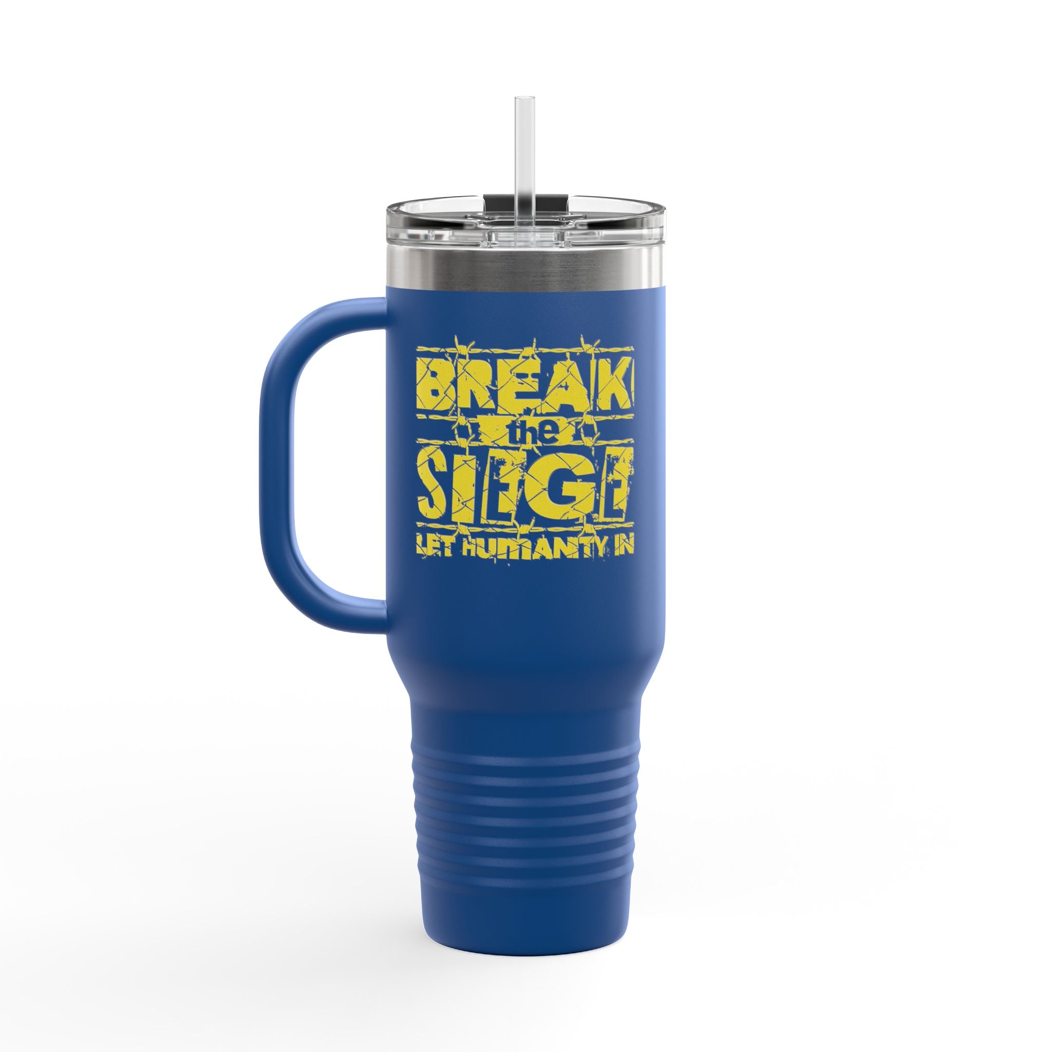 Break the Siege Insulated Travel Mug - 40oz / Royal Blue