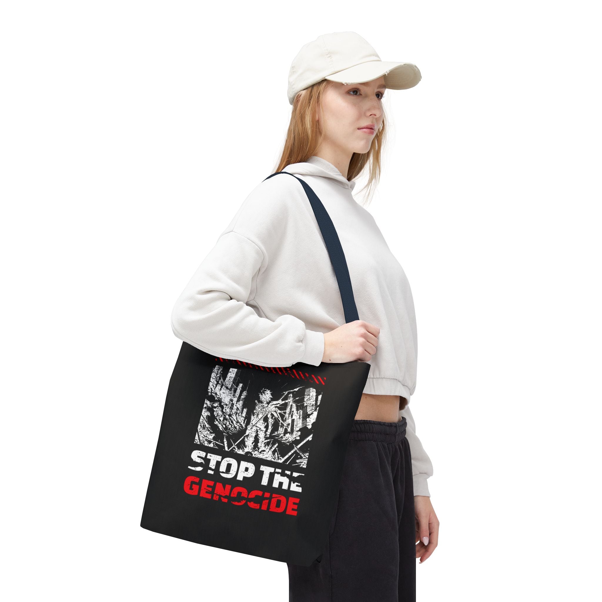 Stop the Genocide Tote Bag - Bags