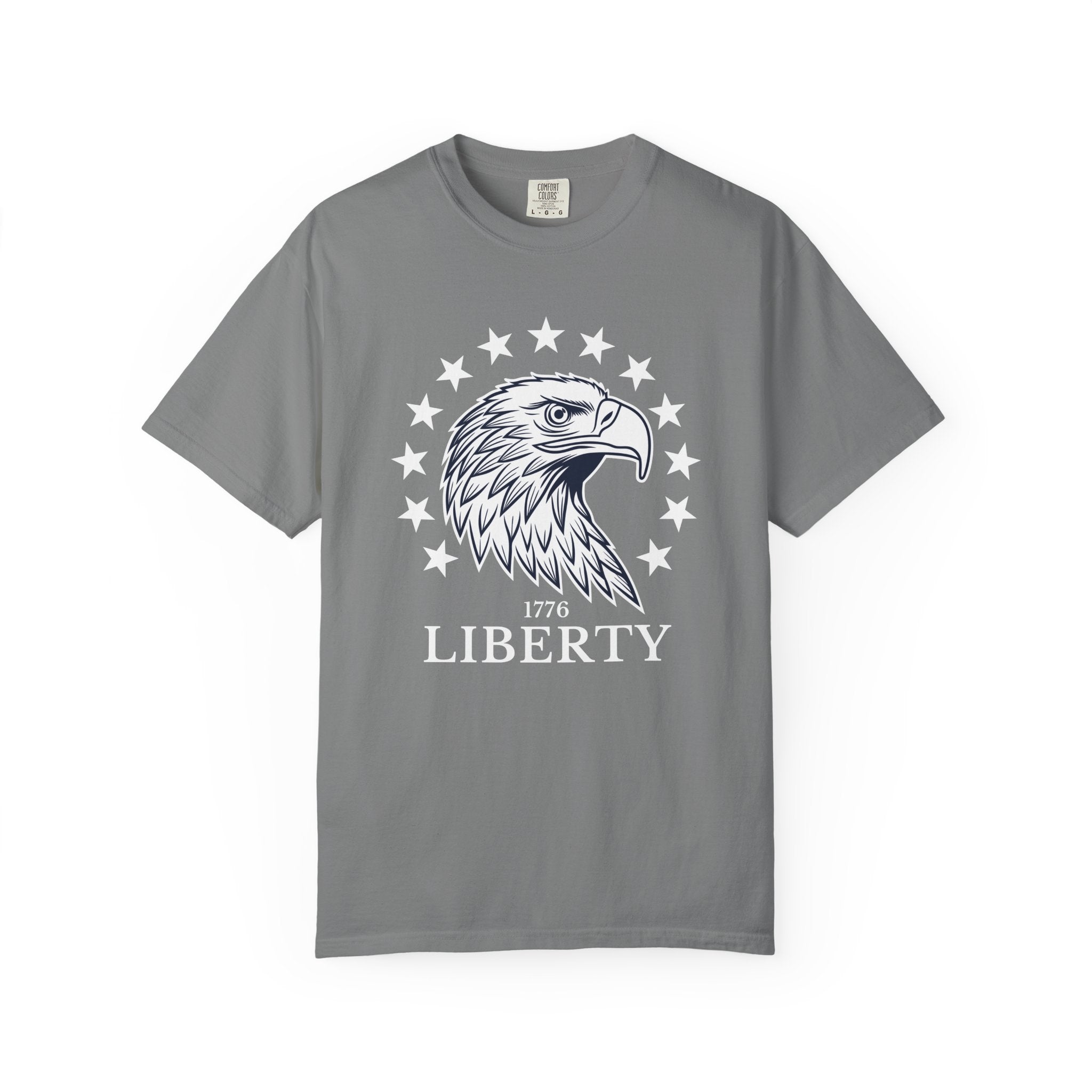 Liberty Graphic Eagle T-Shirt - Grey / S