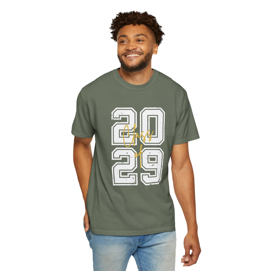Class of 2029 Vintage Unisex T-Shirt Trendy Graphic Tee for Celebrations Comfortable Everyday Wear Unique Gift Idea