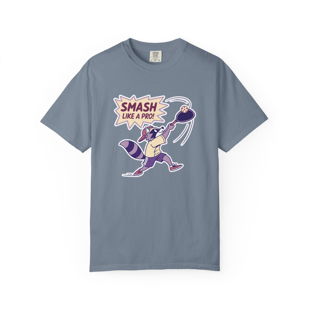 ’Smash Like A Pro’ Pickleball T-Shirt | Retro Sports Quote Tee for Men & Women - Blue Jean / S