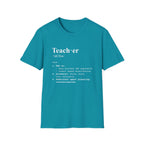Teacher Definition T-Shirt (V5) - Tropical Blue / S - T-Shirt