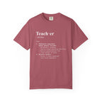 Teacher Definition T-Shirt (V1) - Crimson / S - T-Shirt