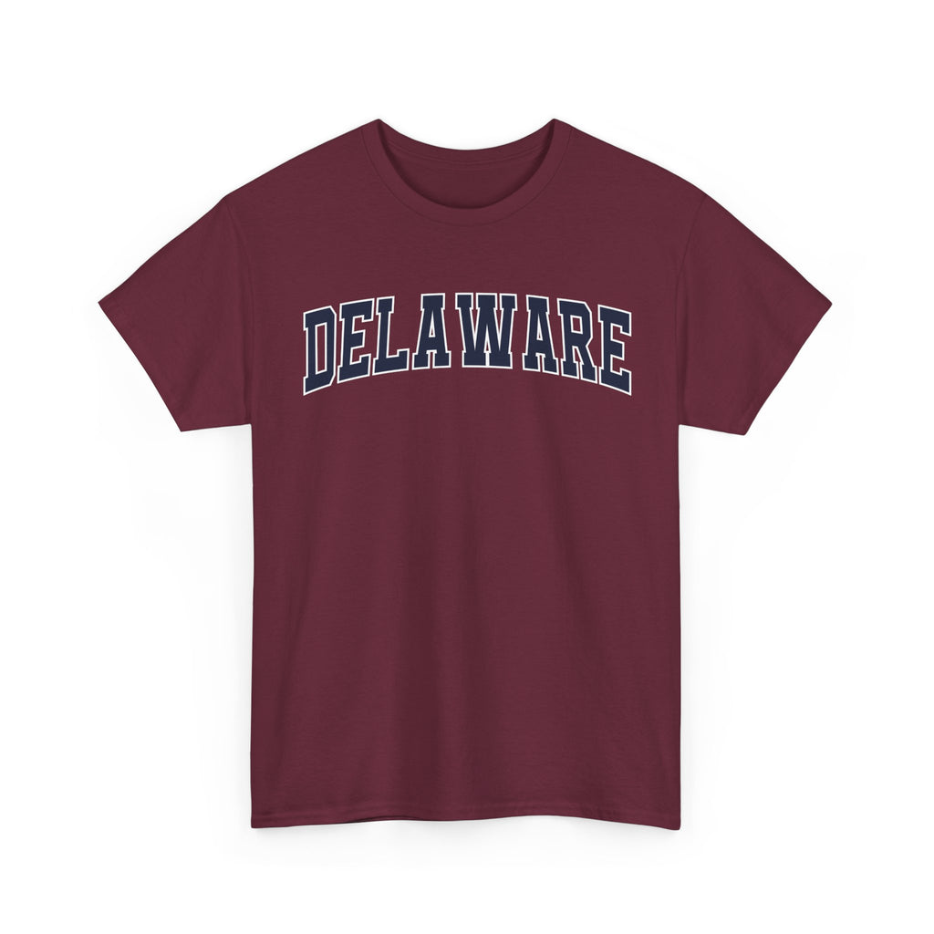 Delaware Vintage Varsity Unisex T-shirt - Maroon / S - T-Shirt
