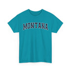 Montana Vintage Varsity Unisex T-shirt - Tropical Blue / S - T-Shirt