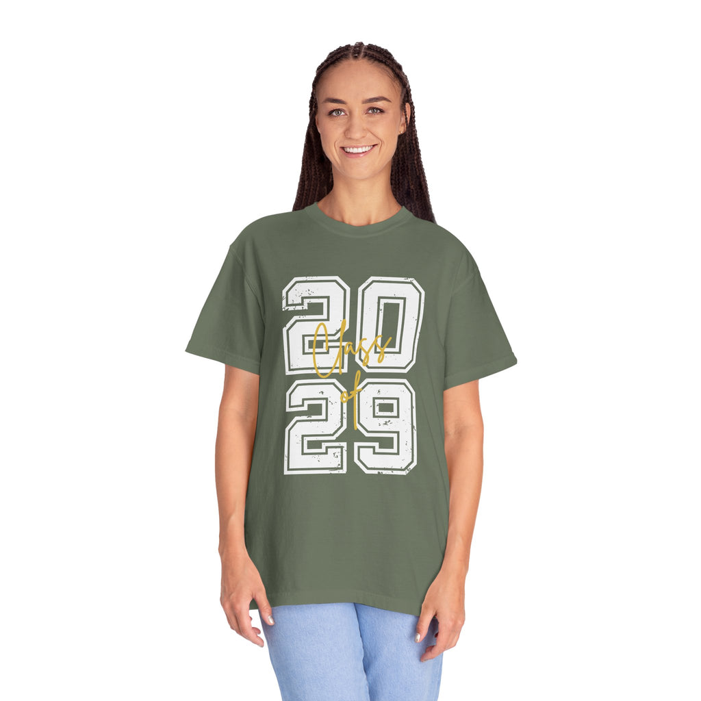 Class of 2029 Vintage Unisex T-Shirt Trendy Graphic Tee for Celebrations Comfortable Everyday Wear Unique Gift Idea