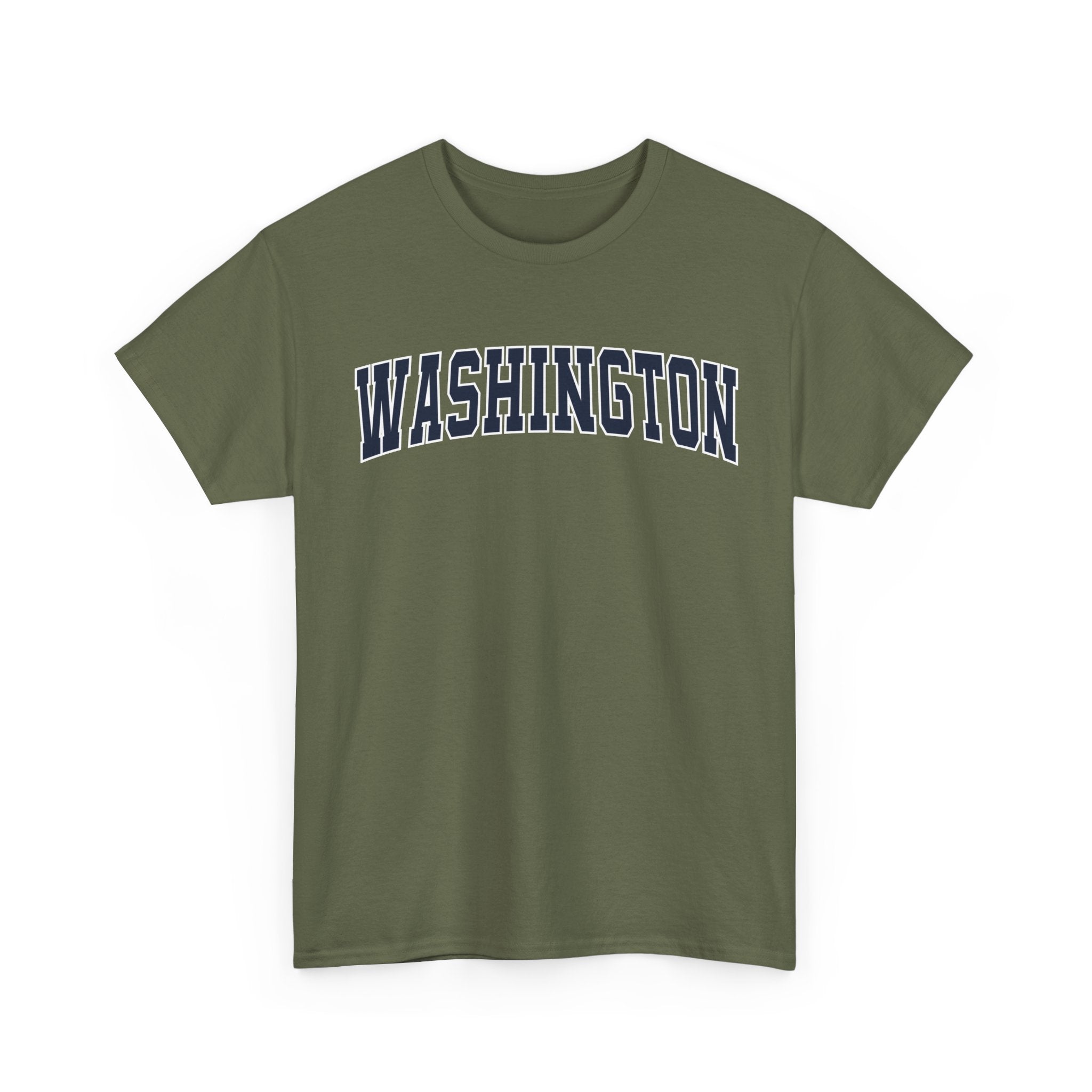 Washington Vintage Varsity Unisex T-shirt - Military Green / S - T-Shirt