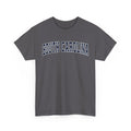 Charcoal t-shirt with 'South Carolina' text on a white background