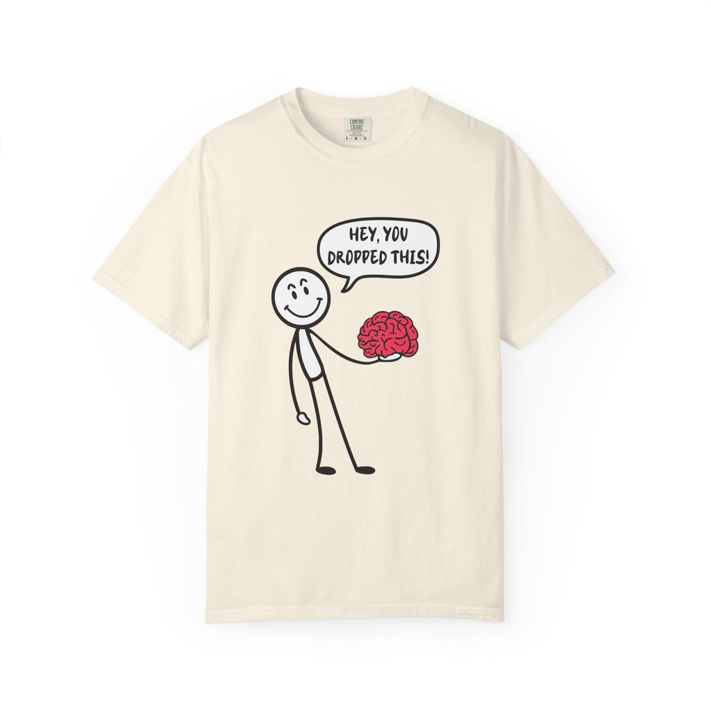 Brainy Humor Graphic Tee | Funny Nerdy Gift Idea - Ivory / S - T-Shirt