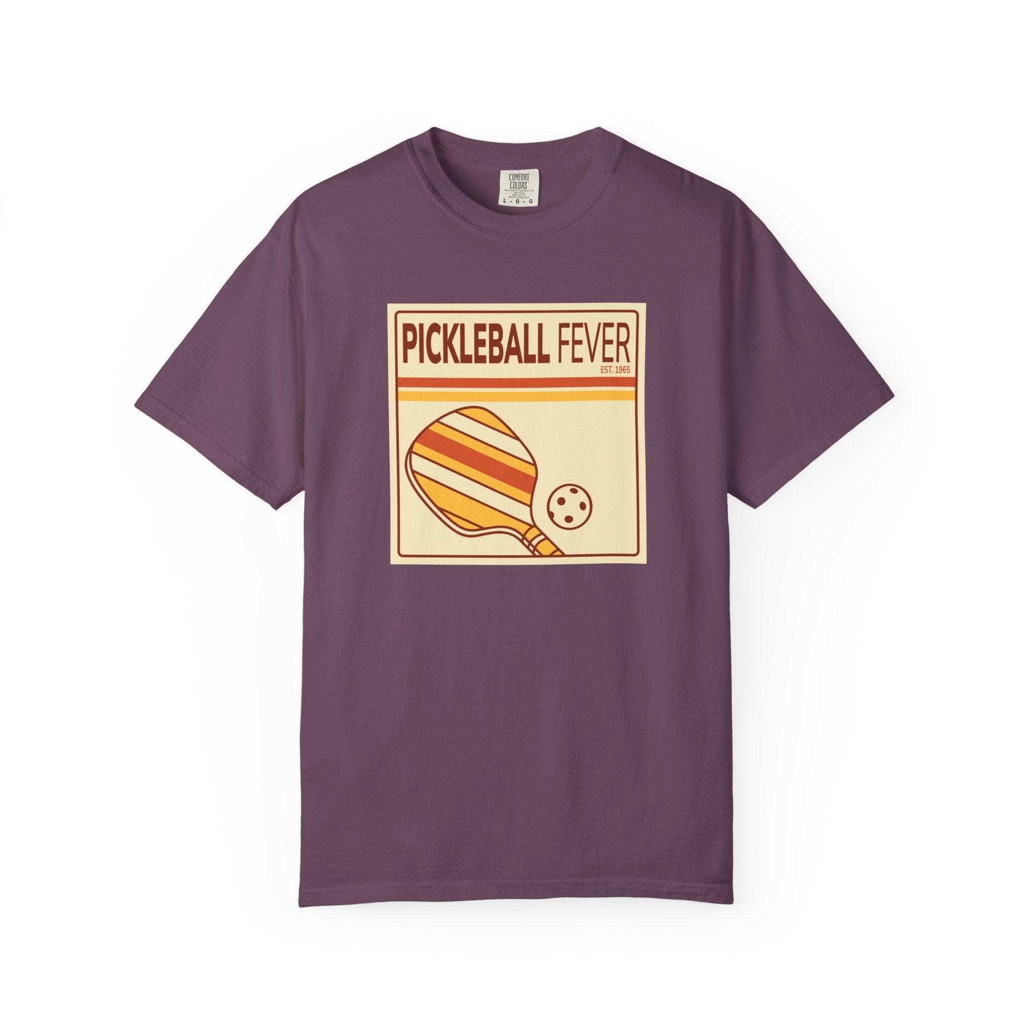 Pickleball Fever T-Shirt - Retro Graphic Unisex Tee for Players & Fans - Berry / S