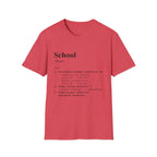 School Definition T-Shirt (V1) - Heather Red / S - T-Shirt