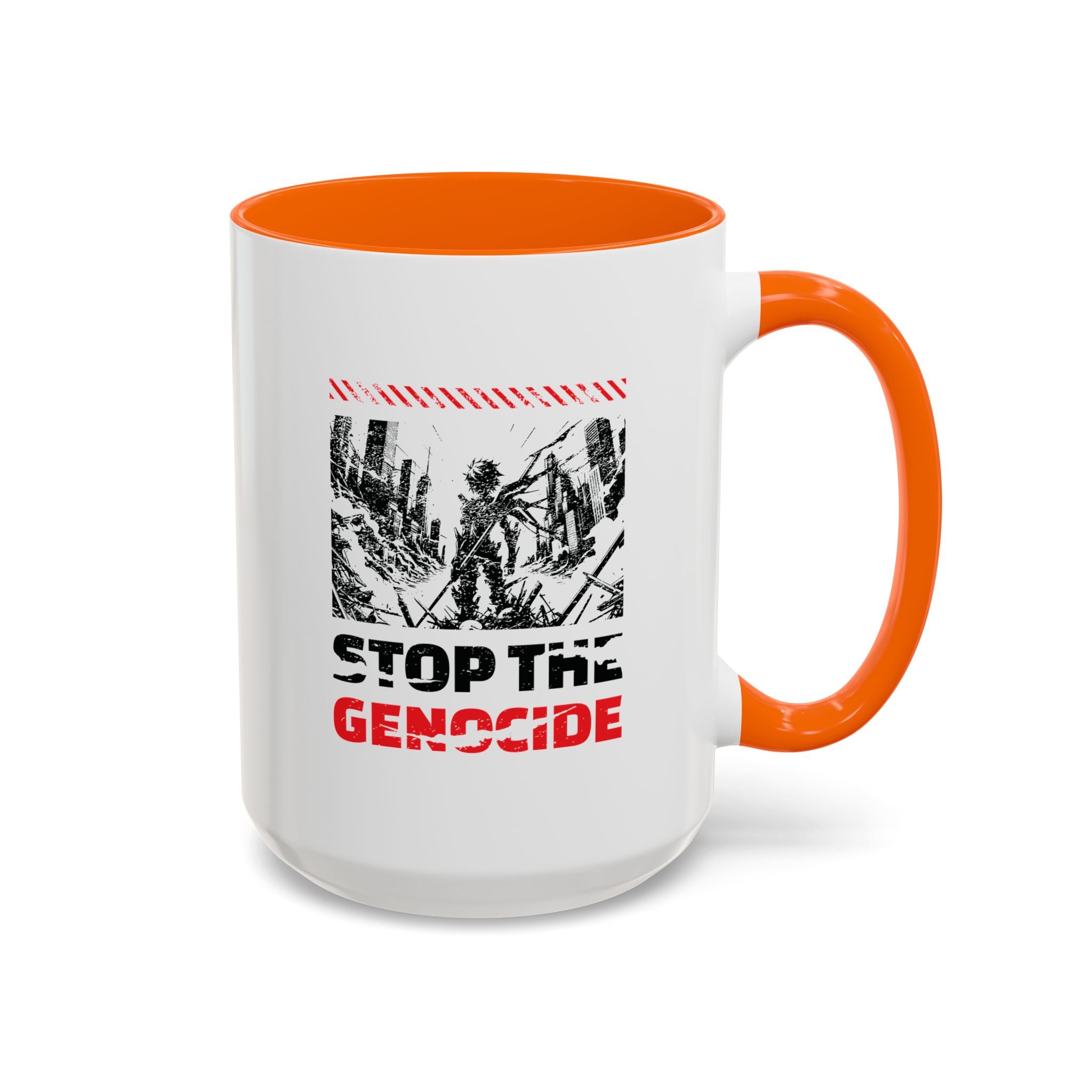 Stop the Genocide Accent Coffee Mug