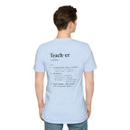 Teacher Definition T-Shirt (V4 - Back Print) - T-Shirt