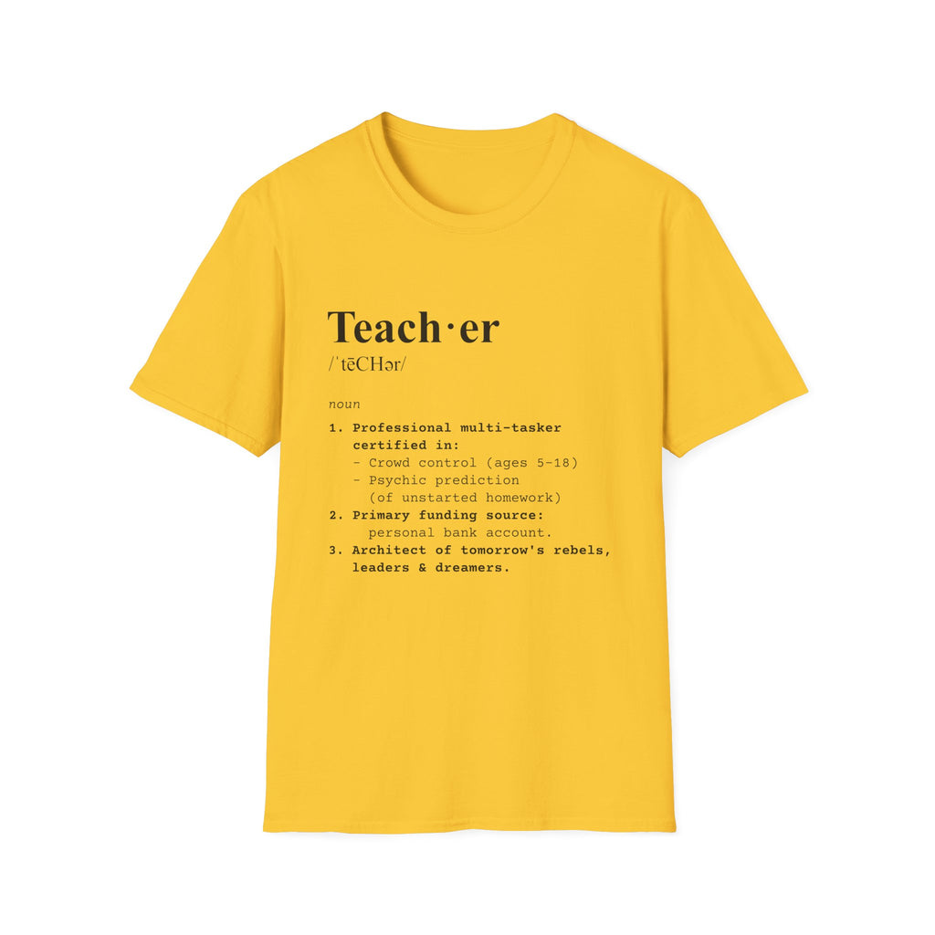 Teacher Definition T-Shirt (V2) - Daisy / S - T-Shirt