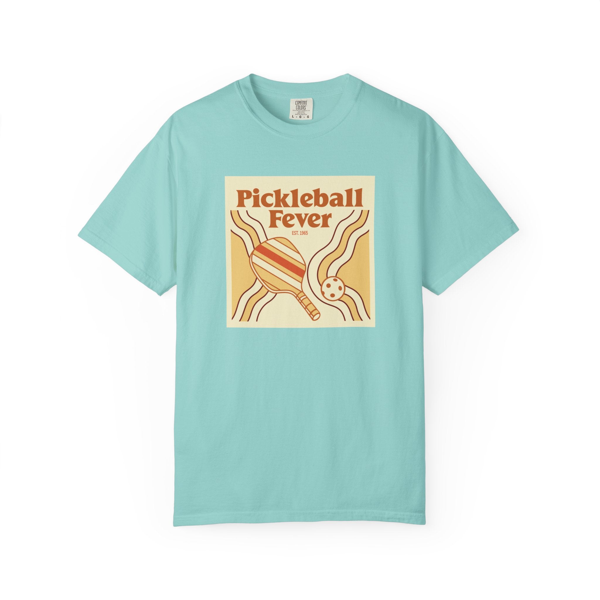 Pickleball Fever T-Shirt | Retro Unisex Tee for Players & Fans - Chalky Mint / S