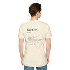 Teacher Definition T-Shirt (V3 - Back Print) - T-Shirt