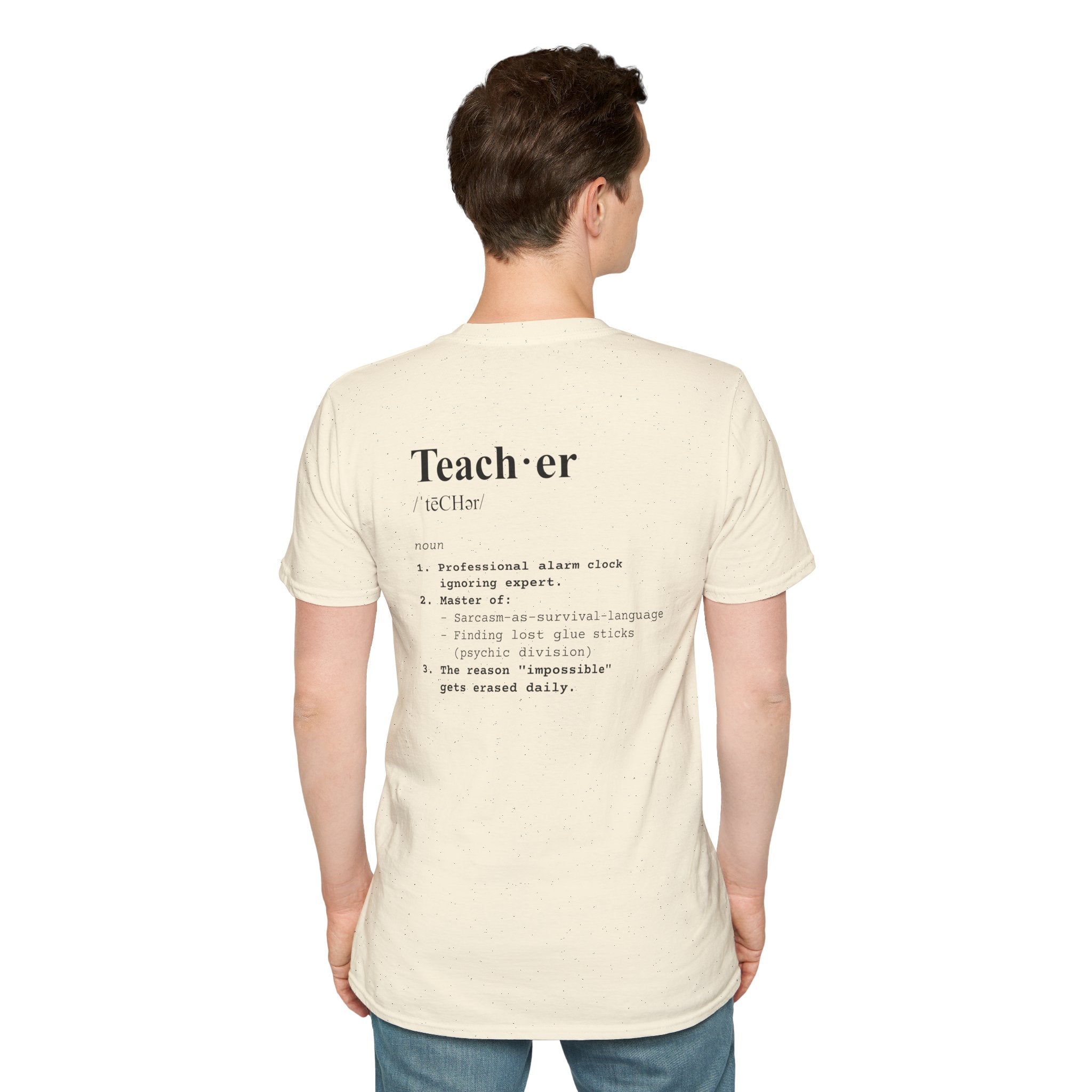 Teacher Definition T-Shirt (V3 - Back Print) - T-Shirt