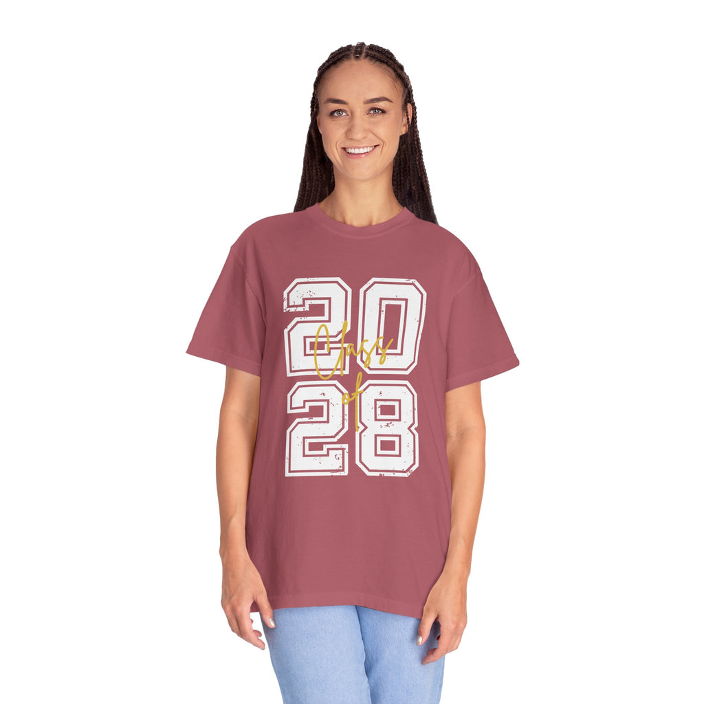 Graduation Unisex T-Shirt 2028 Customizable College Tee High School Graduation Gift Trendy Casual Wear - T-Shirt