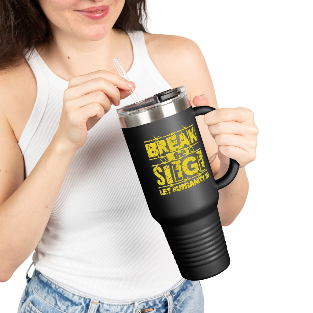 Break the Siege Insulated Travel Mug