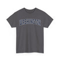 Charcoal t-shirt with 'WASHINGTON' text on a white background
