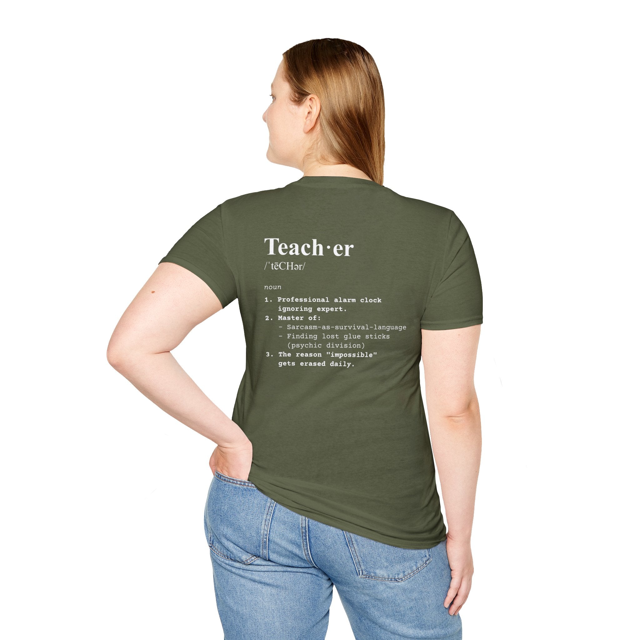 Teacher Definition T-Shirt (V3 - Back Print) - T-Shirt