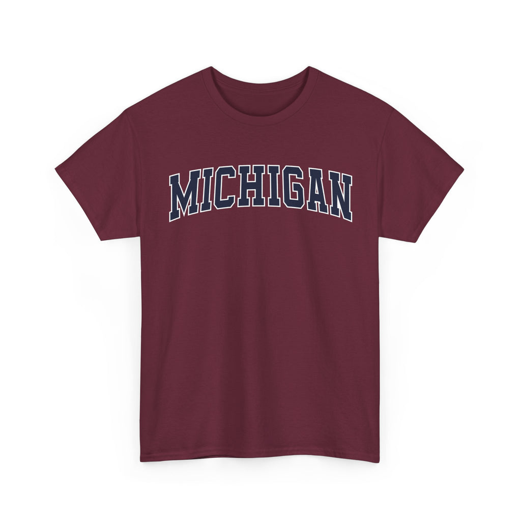 Michigan Vintage Varsity Unisex T-shirt - Maroon / S - T-Shirt