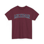 Michigan Vintage Varsity Unisex T-shirt - Maroon / S - T-Shirt