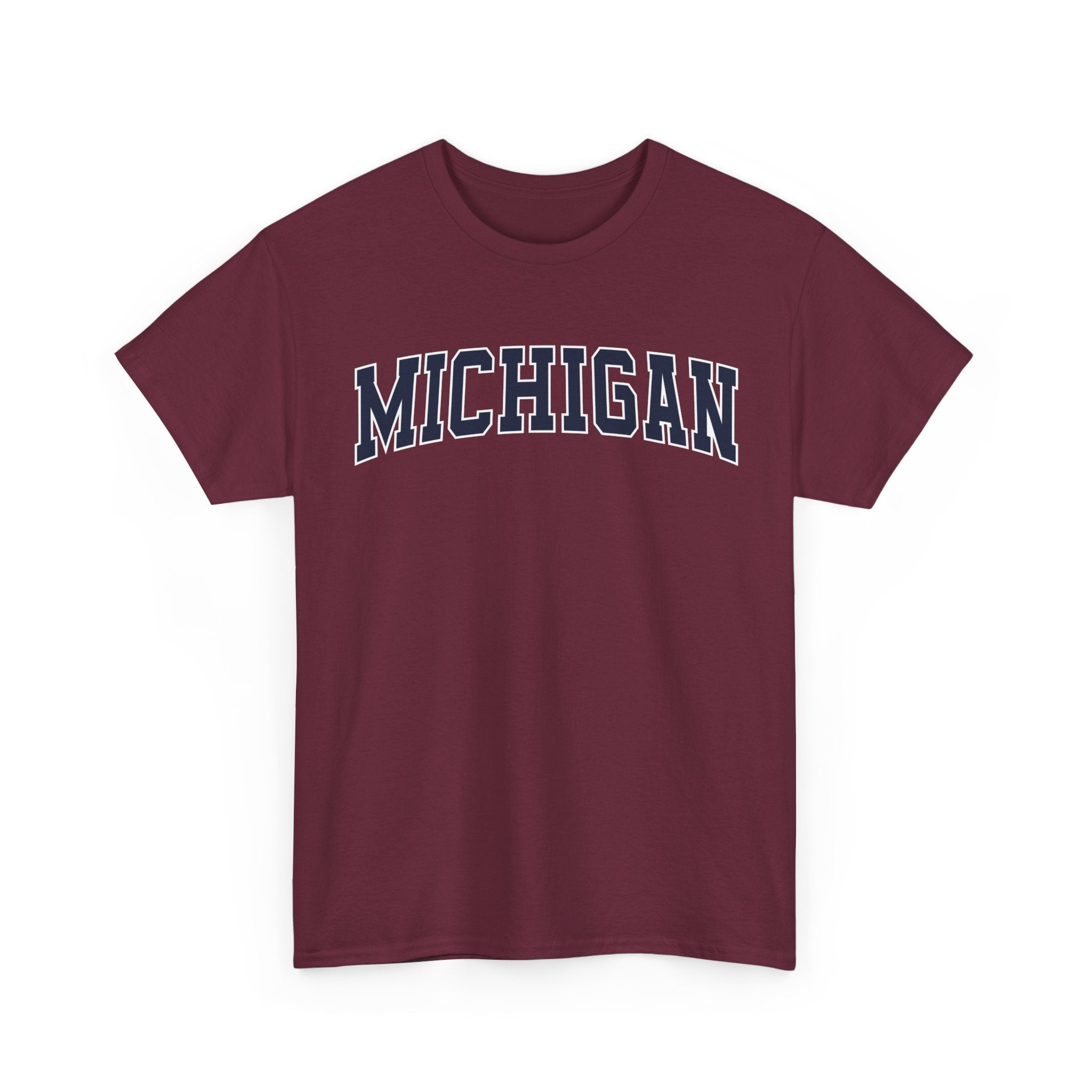 Michigan Vintage Varsity Unisex T-shirt - Maroon / S - T-Shirt