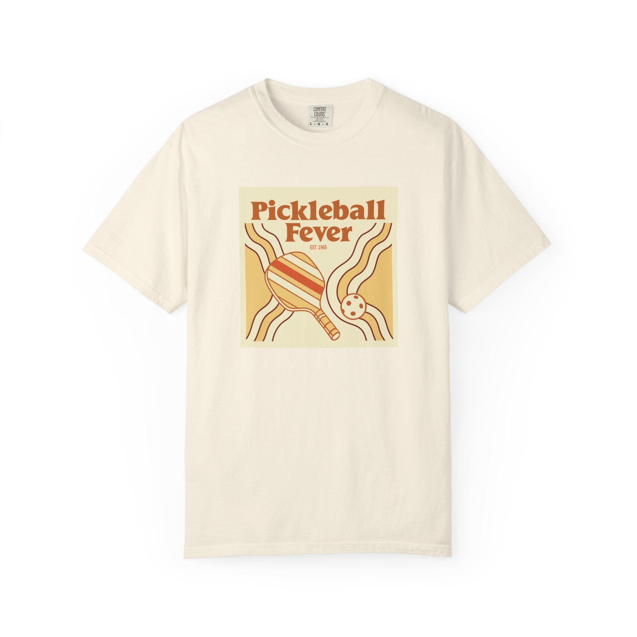 Pickleball Fever T-Shirt | Retro Unisex Tee for Players & Fans - Ivory / S