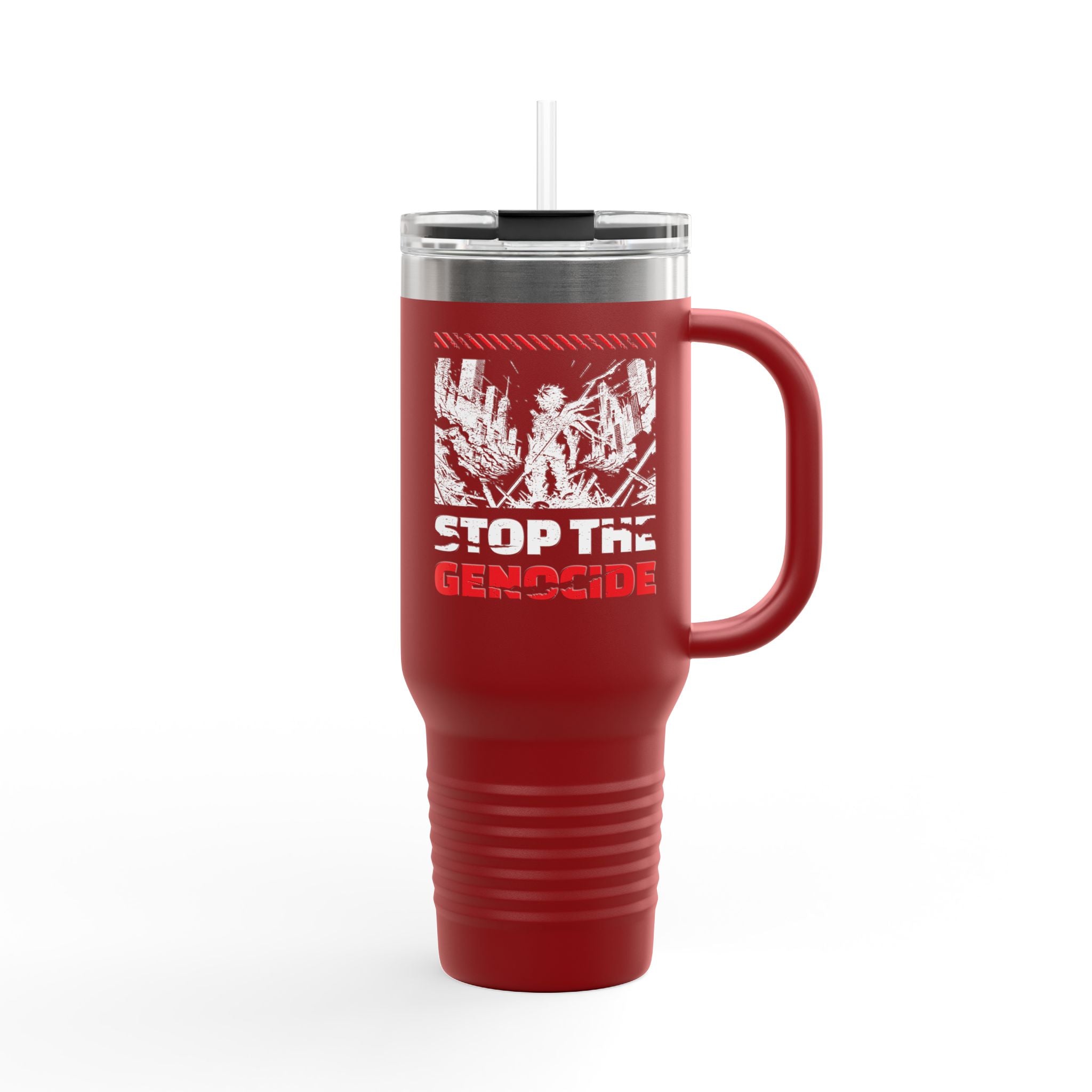 Stop the Genocide Insulated Travel Mug