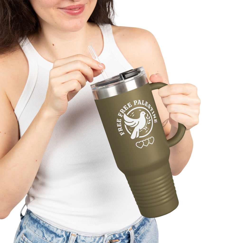 Free Palestine Insulated Travel Mug