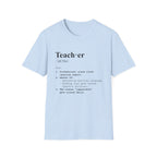Teacher Definition T-Shirt (V3) - Light Blue / S - T-Shirt