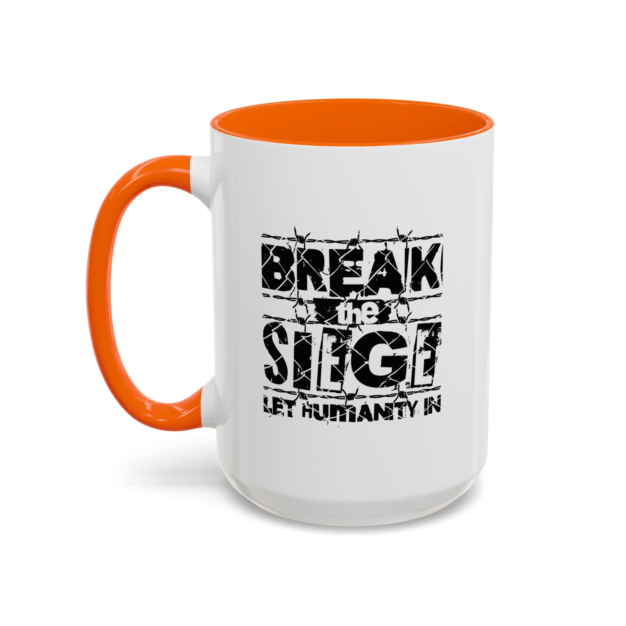 Break the Siege Accent Coffee Mug - 15oz / Orange