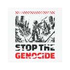 Stop the Genocide Car Magnet - 5’’ × / Rectangle / 1 pc - Home Decor