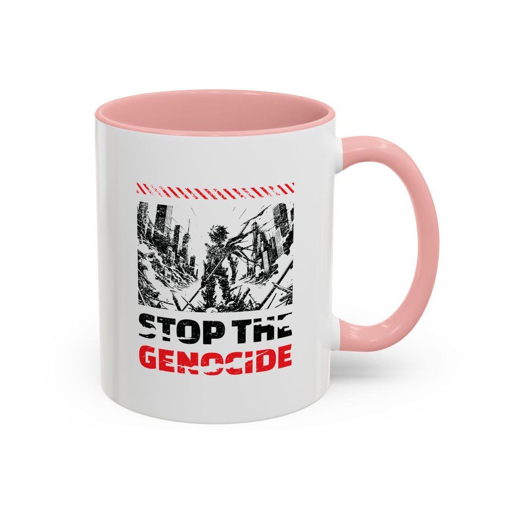 Stop the Genocide Accent Coffee Mug