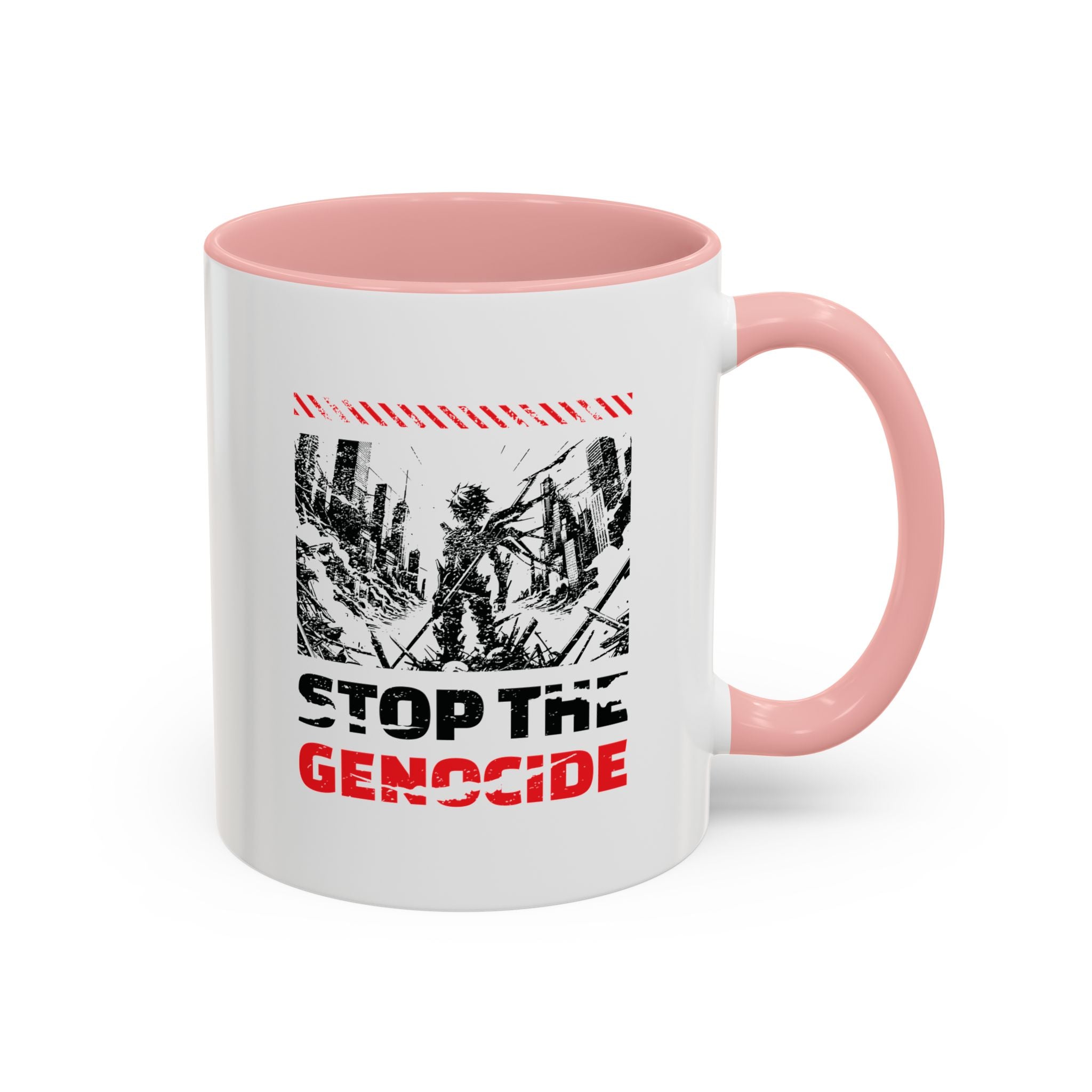 Stop the Genocide Accent Coffee Mug