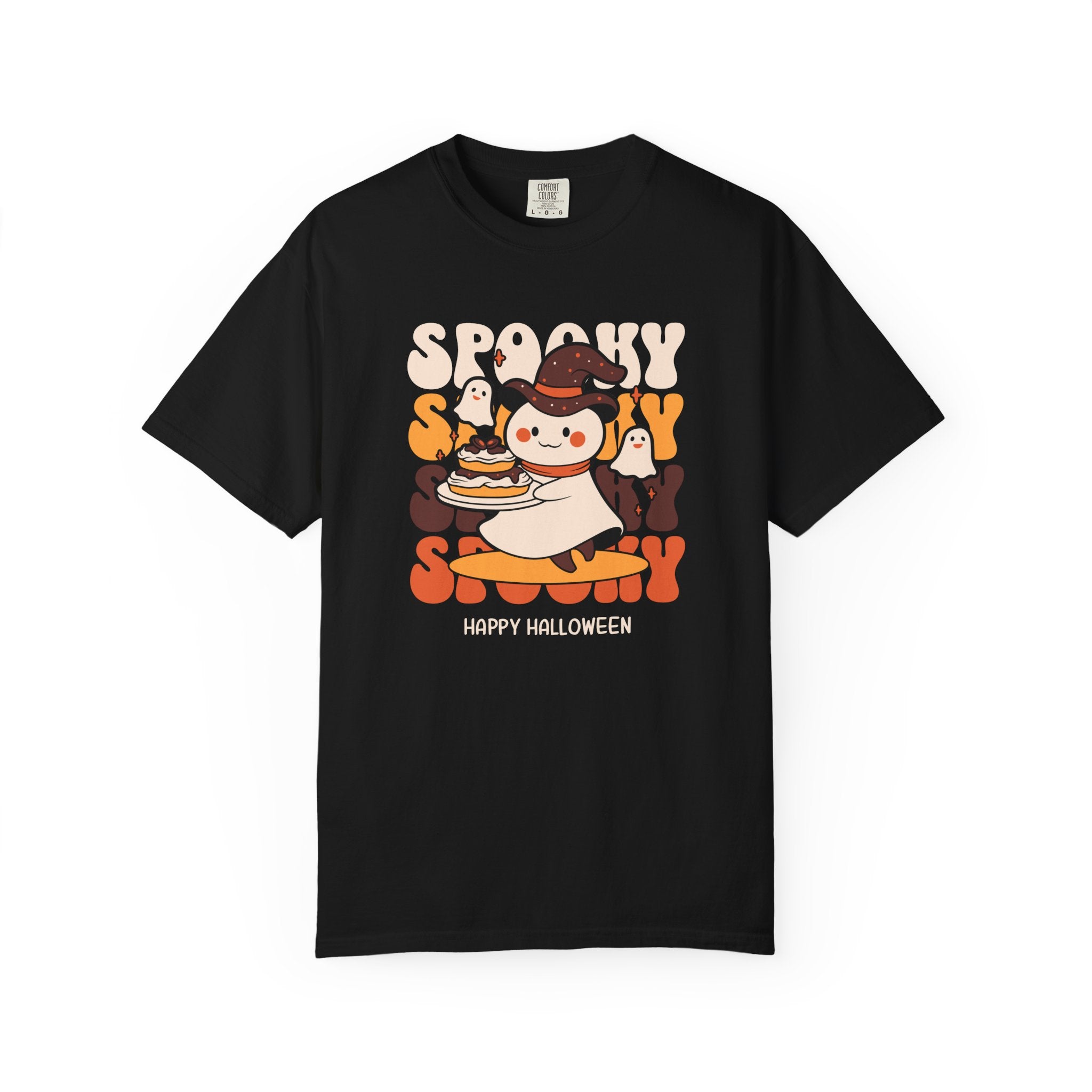 Spooky Halloween T-Shirt: Ghost Graphic Tee Design - Black / S - T-Shirt