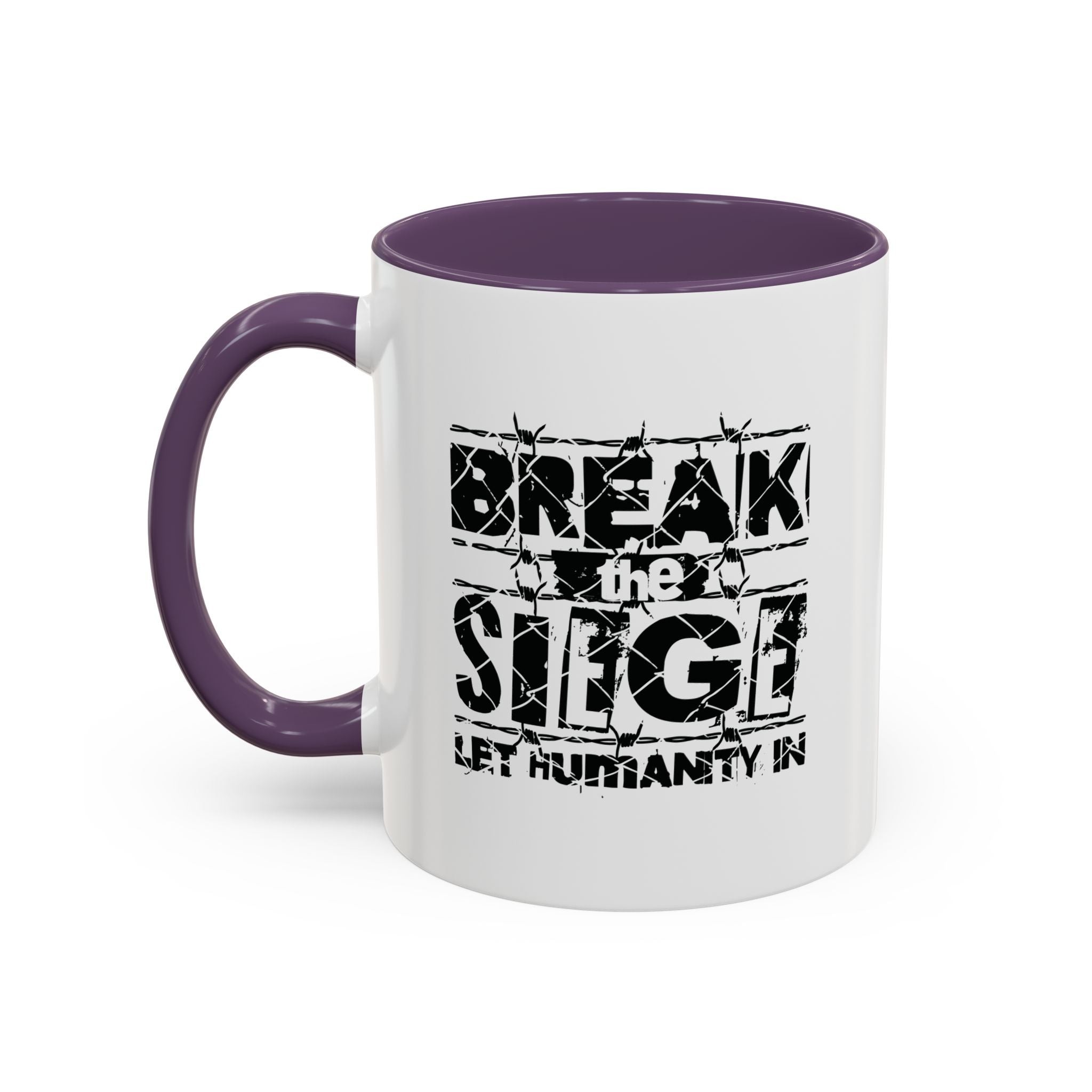 Break the Siege Accent Coffee Mug - 11oz / Purple