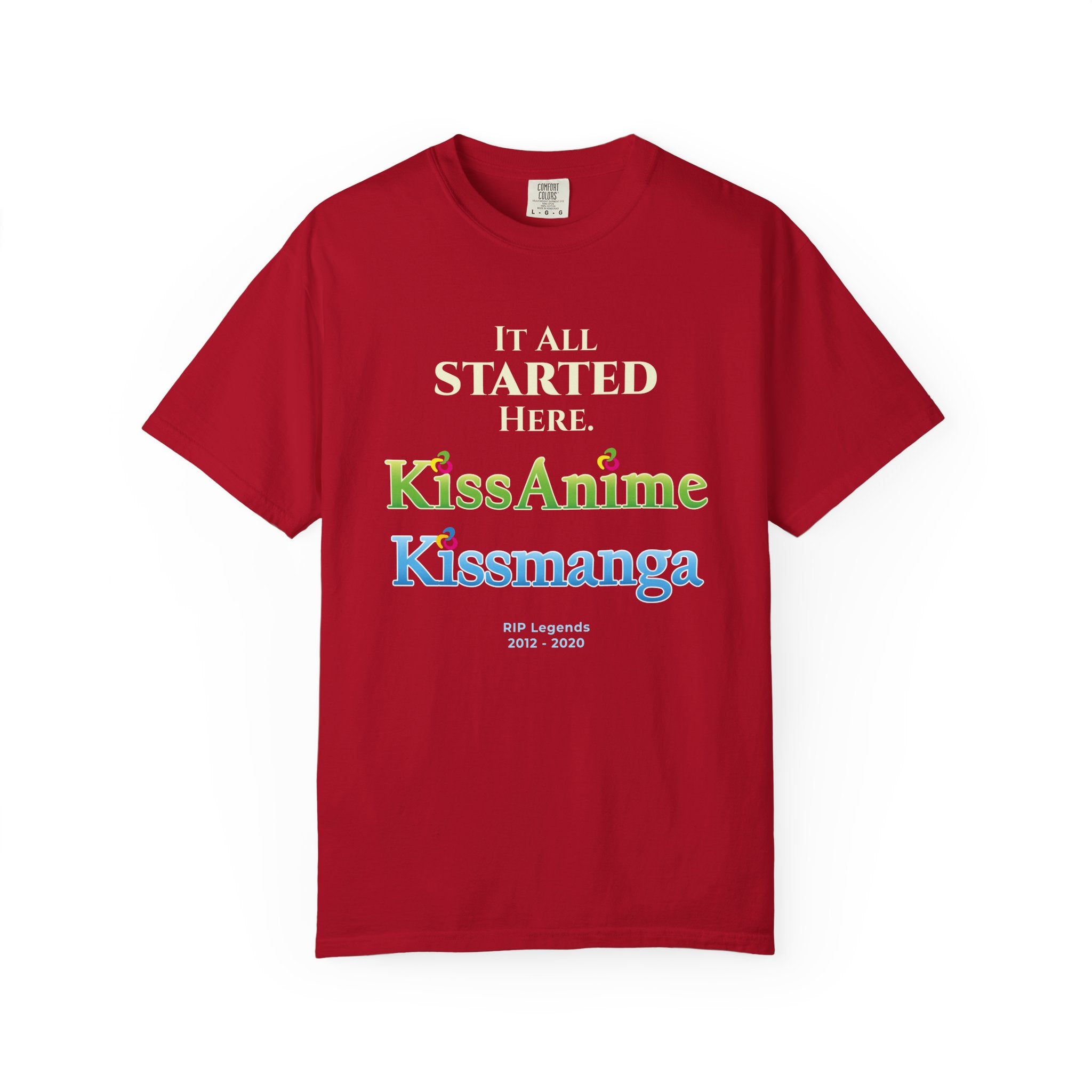 OG Anime Sites T-Shirt - KissAnime Kissmanga Tribute & Throwback Tee