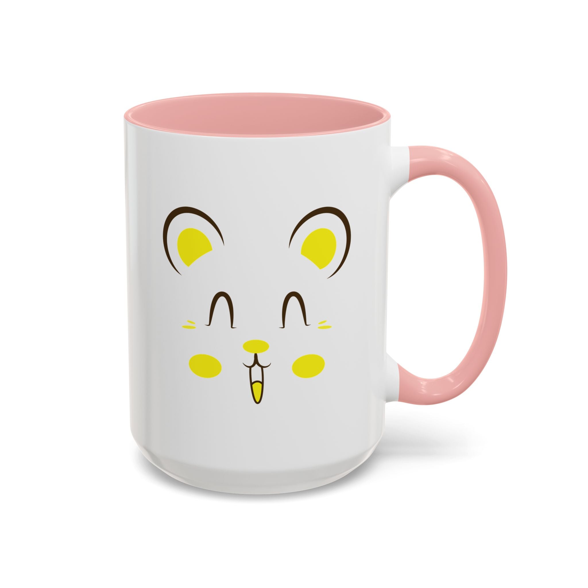 Cute Hamster Face Accent Coffee Mug