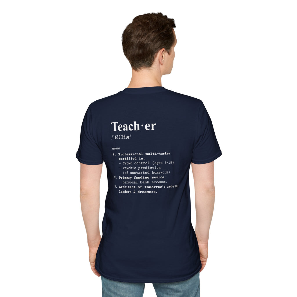 Teacher Definition T-Shirt (V2 - Back Print) - T-Shirt