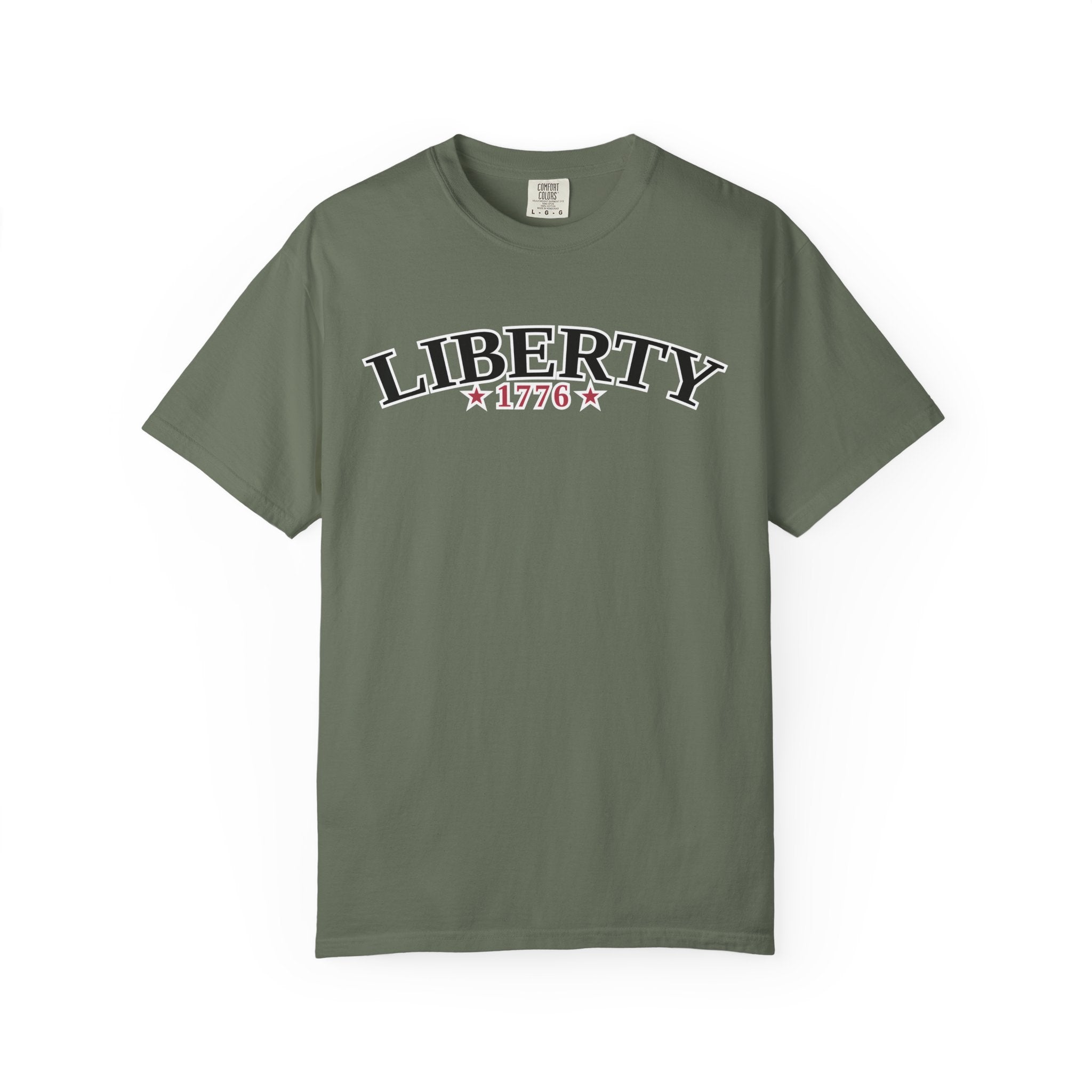 Liberty Typography T-Shirt - Moss / S