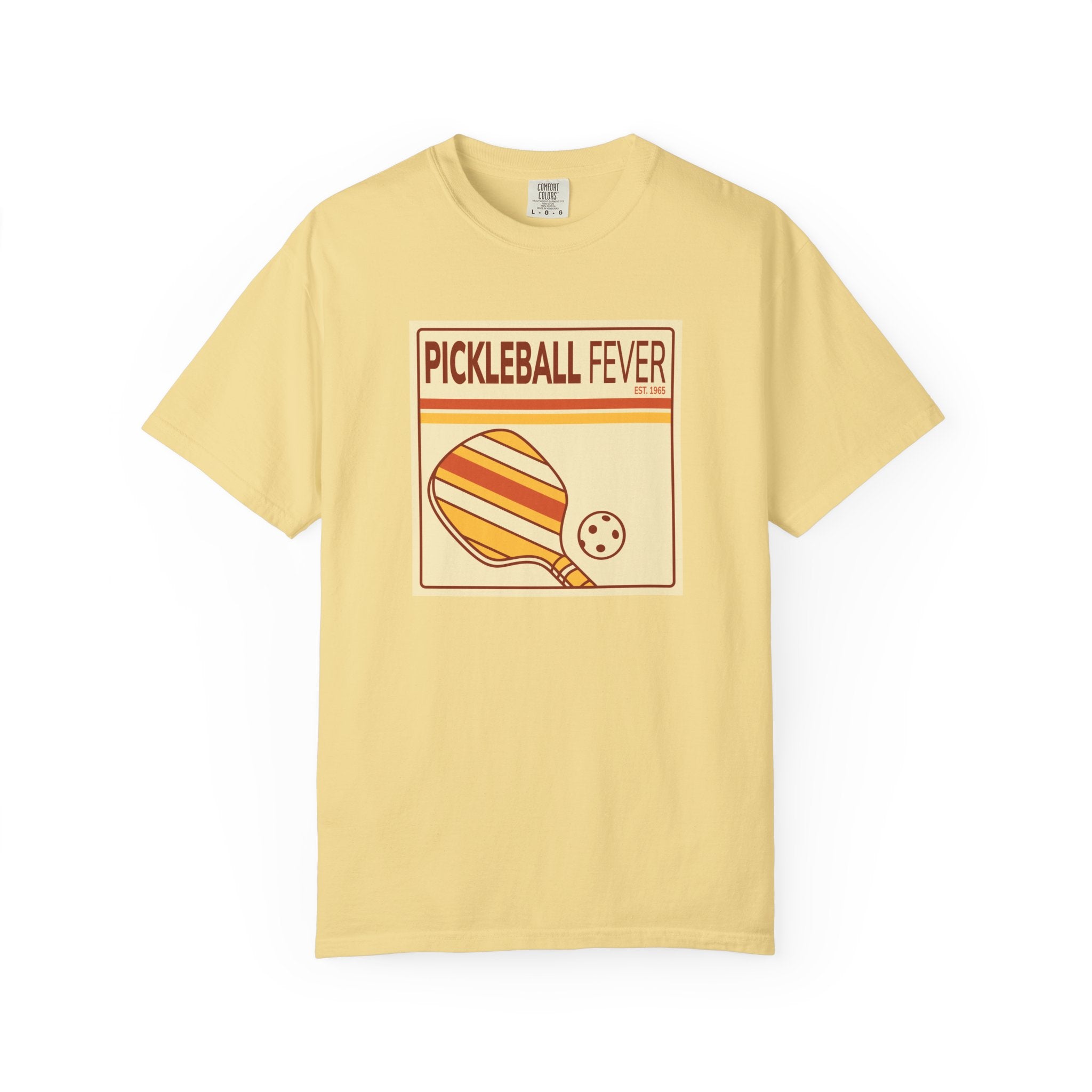 Pickleball Fever T-Shirt - Retro Graphic Unisex Tee for Players & Fans - Butter / S